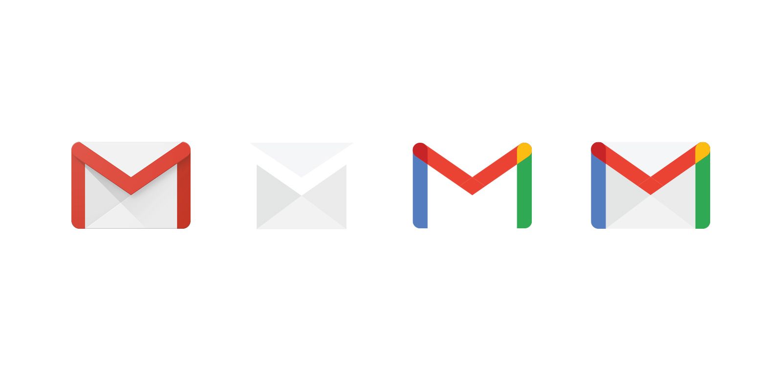 Breakdown of Google's Gmail icon redesign